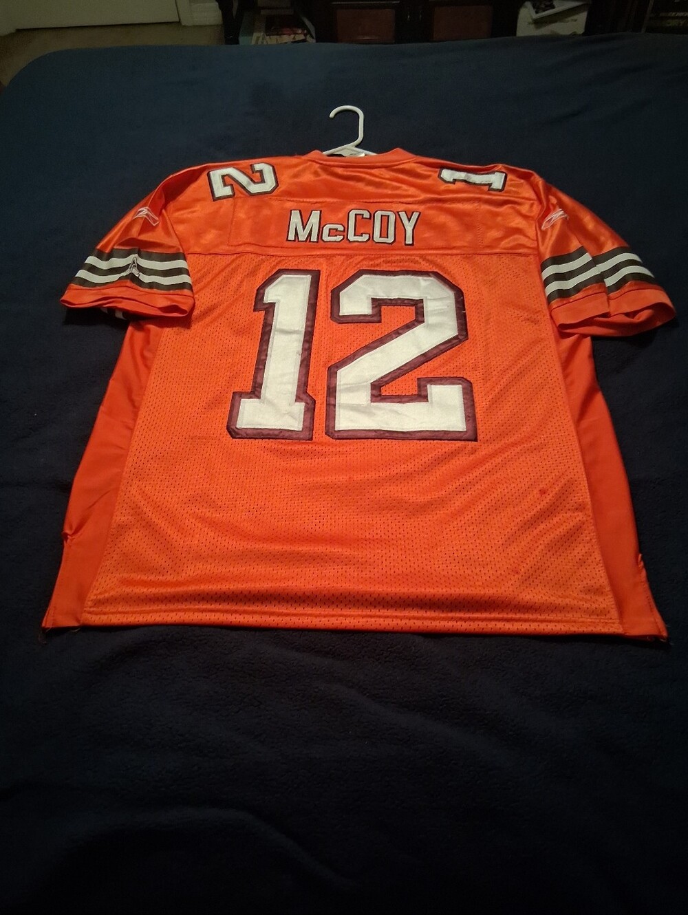 Reebok NFL Cleveland Browns Colt McCoy #12 Orange jersey Sz 52 (2xl